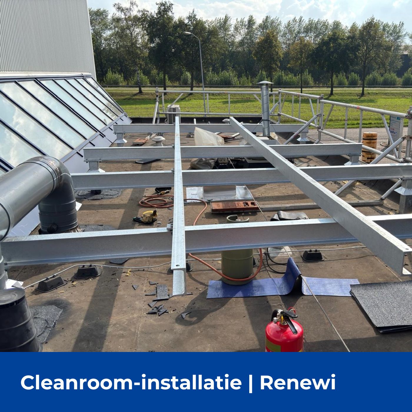 Klimaatinstallatie voor bedrijfshal