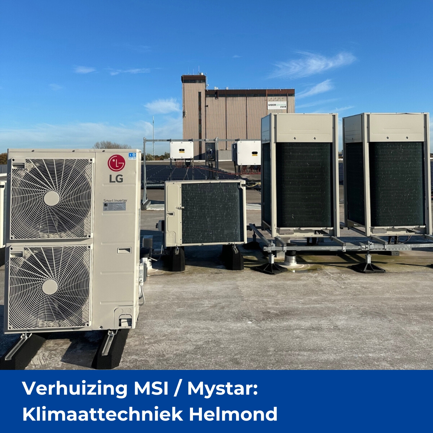 Klimaatinstallatie voor bedrijfshal